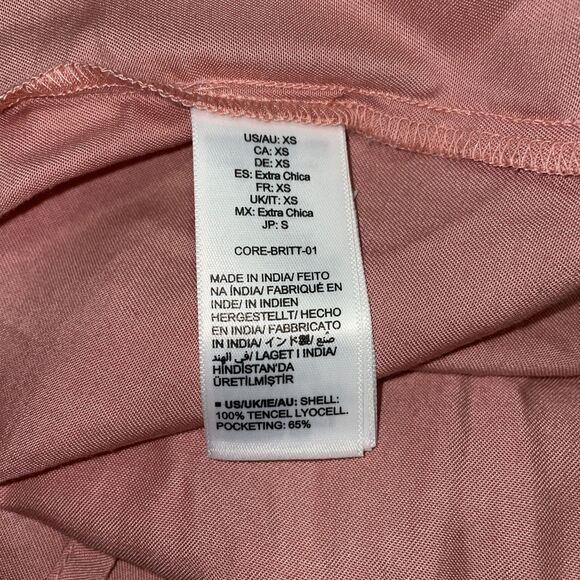 NEW The Drop Britt Tiered Maxi Tent Dress Rosette Mauve‎ Pink X-Small XS Boho - Picture 10 of 10